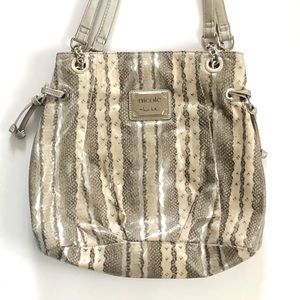 Nicole Miller Python Print Hobo Bag